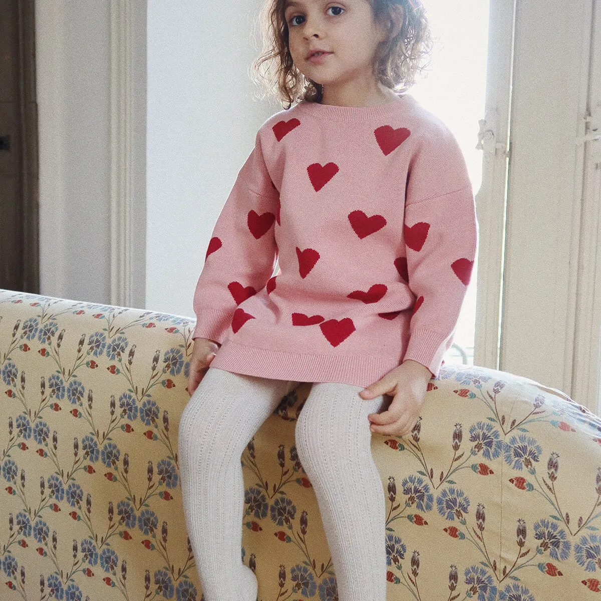 Lapis Knit Dress in Mellow Rose by Konges Slojd