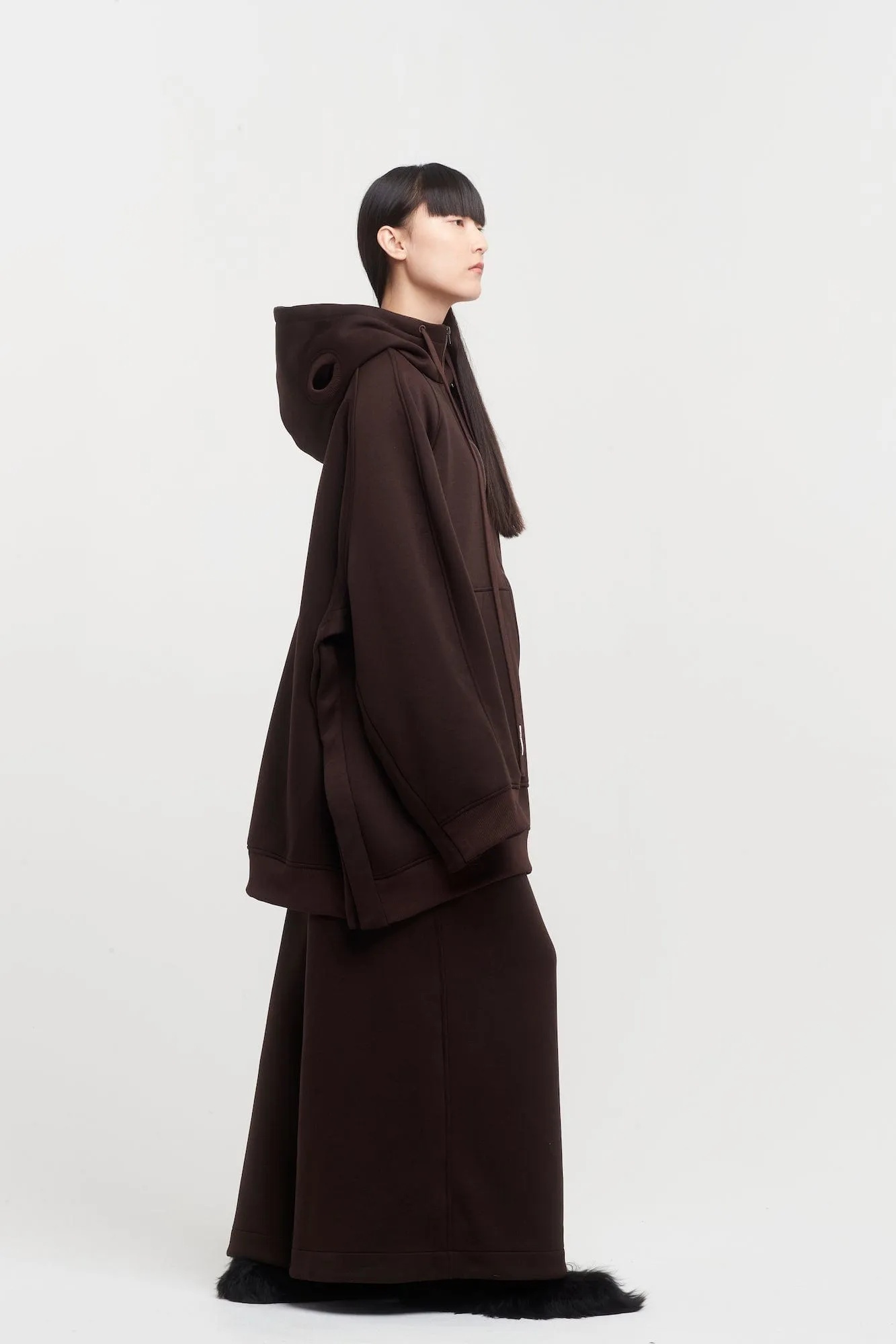 Melitta Baumeister Dark Brown Spongy Wide Leg Lounge Pants