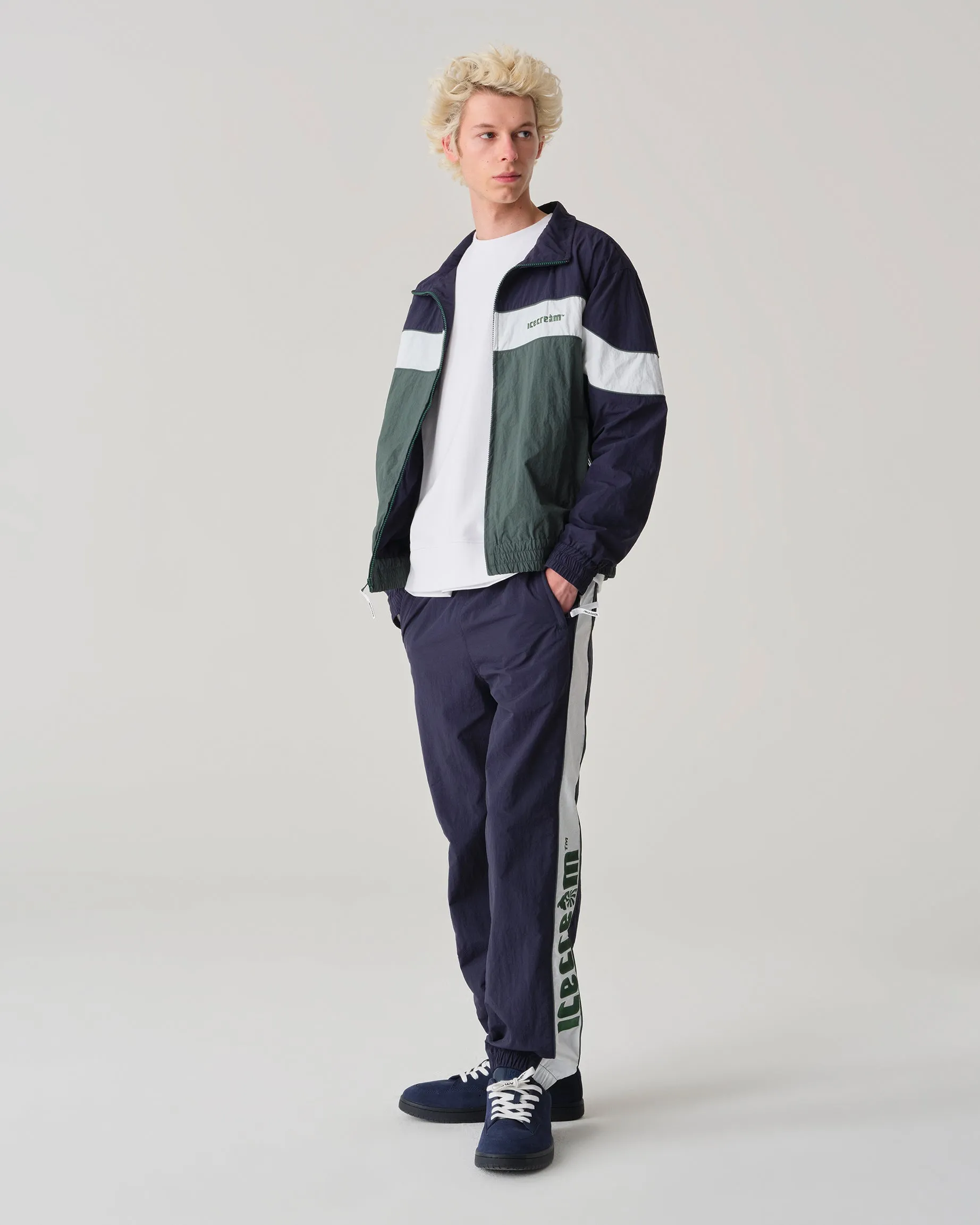 SOFT SERVE TRACK JACKET - NAVY