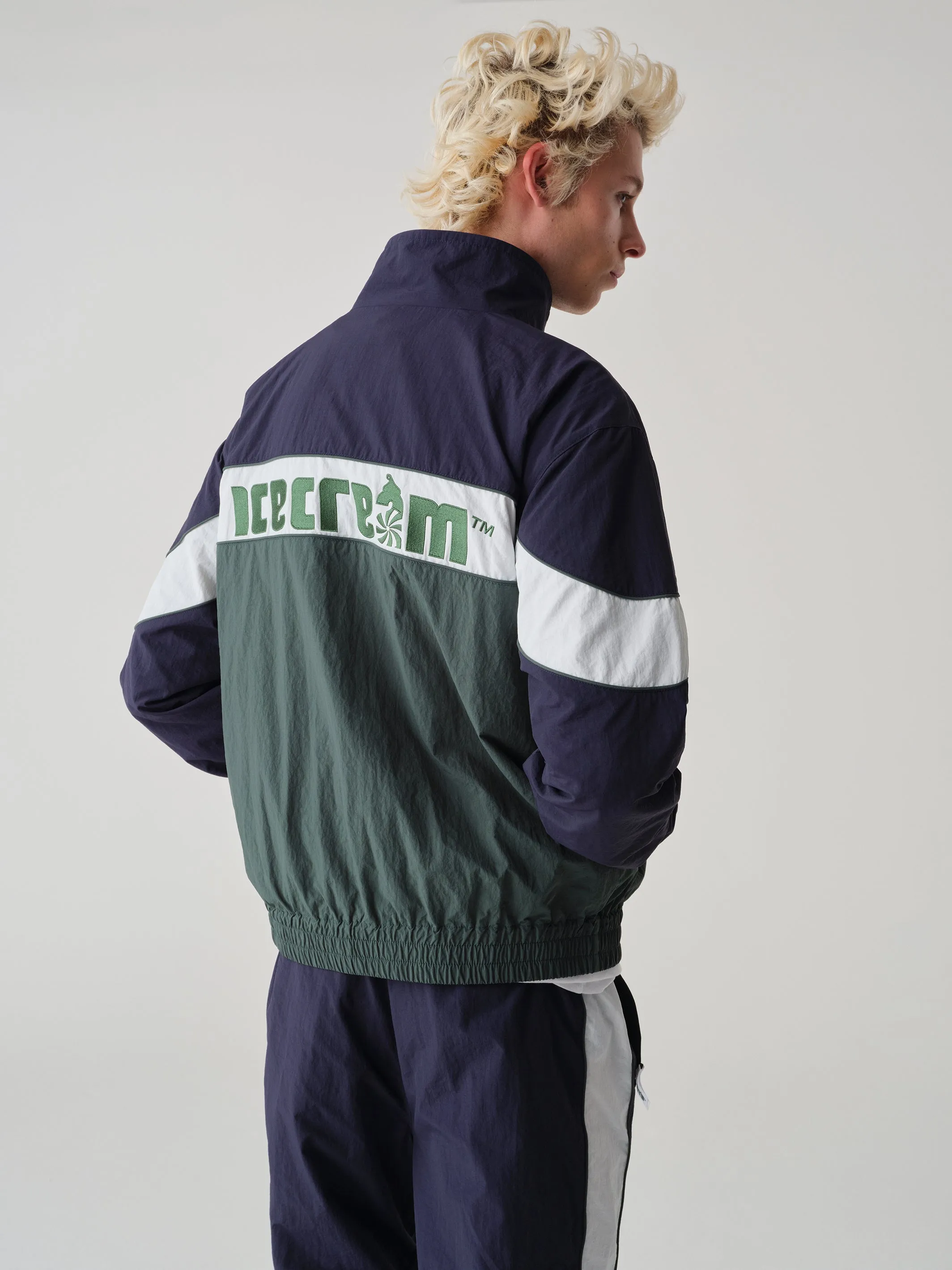 SOFT SERVE TRACK JACKET - NAVY